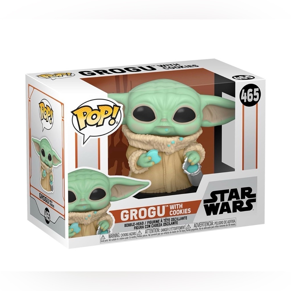 Funko Pop! Grogu (The Child) with Cookies - Flocked Edition
